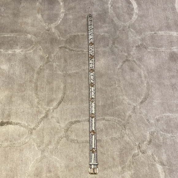 Fendi Women’s Python Print Logo Belt - Picture 5 of 10